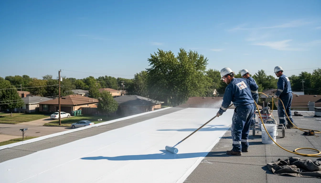 Commercial roof coating in Chesterhill, OH near me